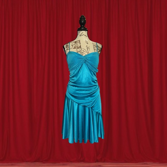 Dresses & Skirts - metallic party dress y2k mini dress